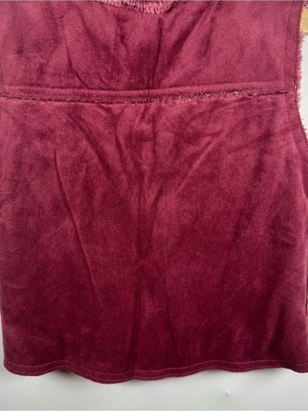 VTG Y2K Baby Togs Girls 4T Faux Fur Vest Floral Mauve Cottage Bratz Girlhood